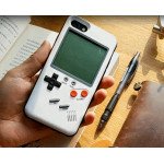 Wholesale iPhone 8 Plus / 7 Plus Retro Tetris Classic Gaming Console Handheld Game Player Case (White)